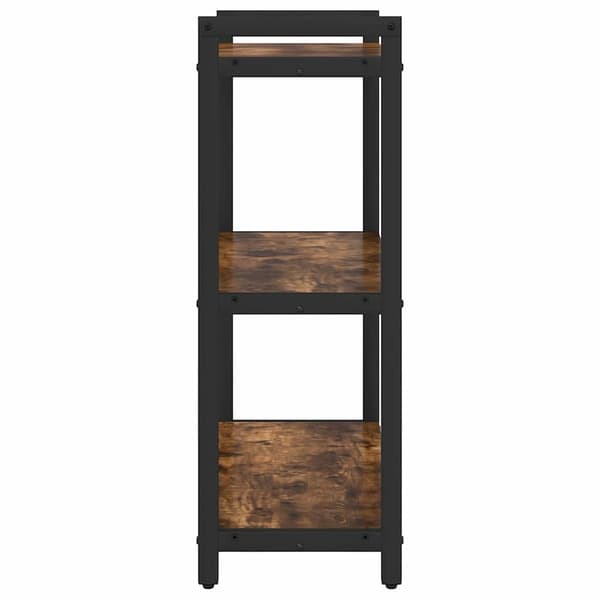 vidaXL Bokhylle Røkt eik 60 x 30 x 85 cm Konstruert tre