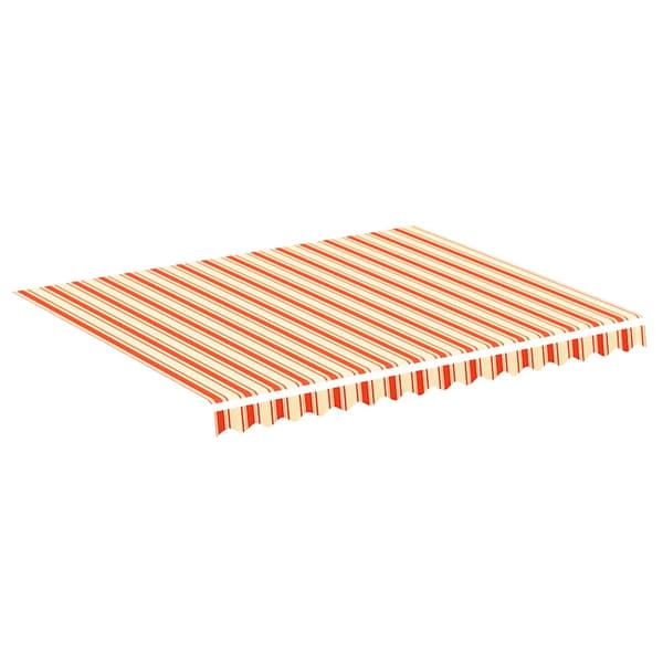 vidaXL Erstatningsduk for markise gul og oransje 300x250 cm polyester