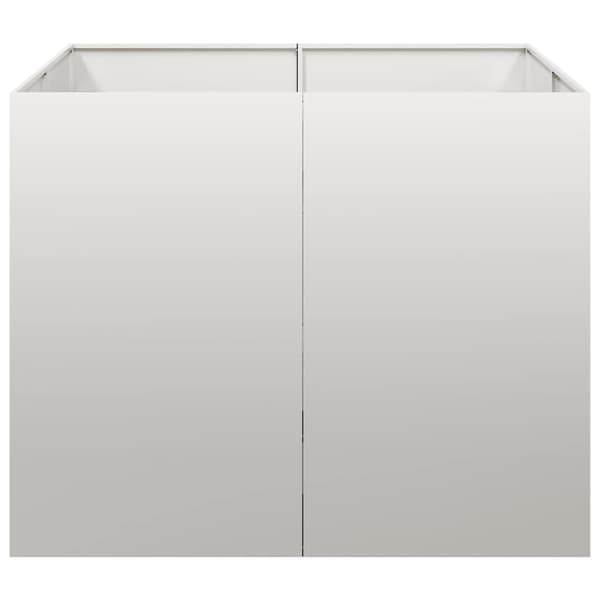 vidaXL Plantekasse 100x100x80 cm rustfritt stål