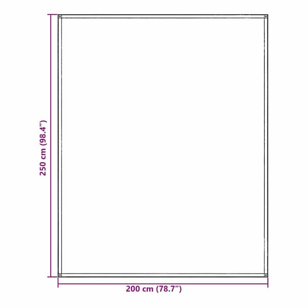 vidaXL Tältmatta Ljusgrå 200 x 250 cm polyeten