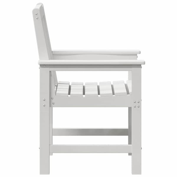 vidaXL Trädgård Stol 4 pcs Vit 65.5 x 59 x 88 cm polyeten