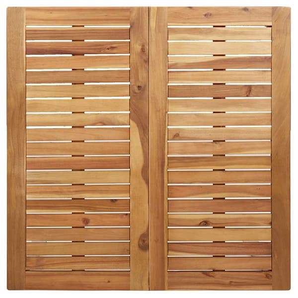 vidaXL SpiseBord Brun 90 x 90 x 75 cm Solid akasietre