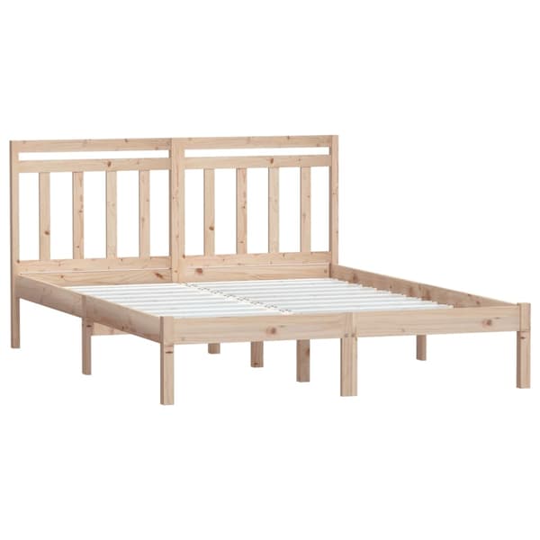 vidaXL Sengeramme 135x190 cm Double heltre
