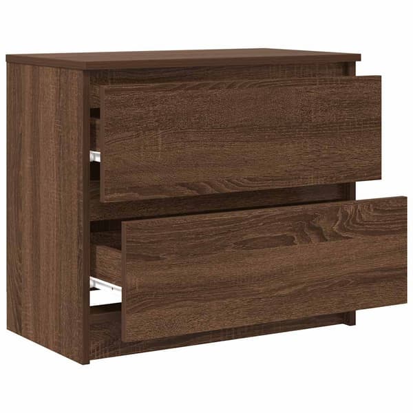 vidaXL TV-benk brun eik 60x35x54 cm konstruert tre