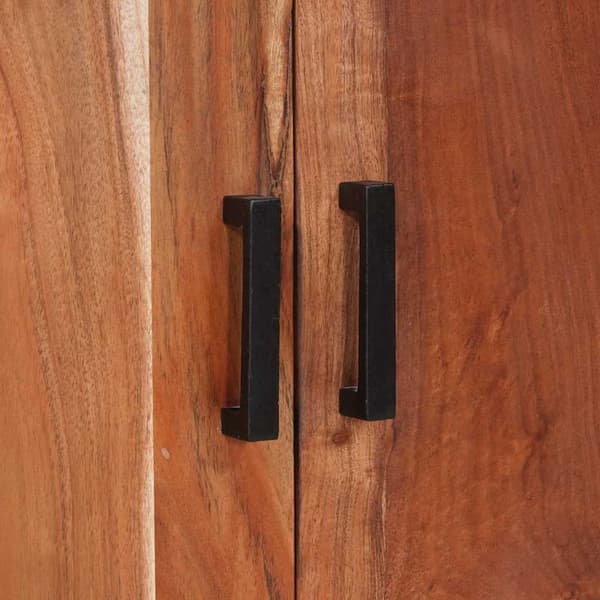 vidaXL Serviesskap Brun 70 x 30 x 75 cm Solid akasietre