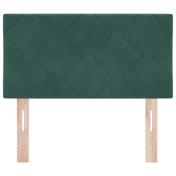 vidaXL LED huvuddyna Mörkgrön 80 cm Sammet