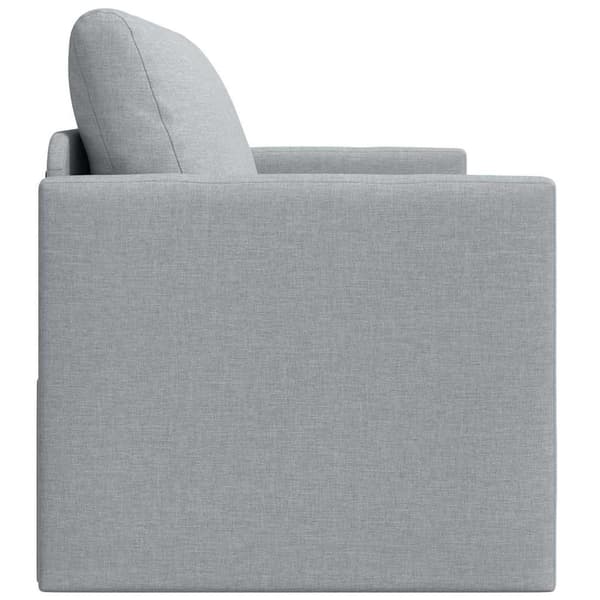 vidaXL Soffsäng 110cm Ljusgrå tyg