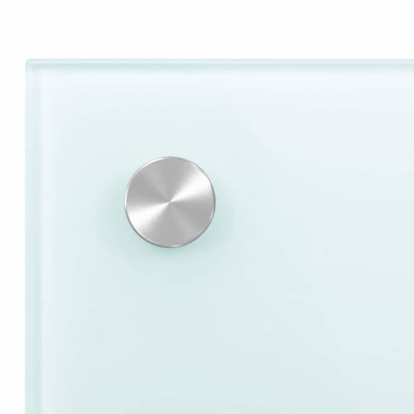 vidaXL Stänkskydd vit 80x50 cm härdat glas