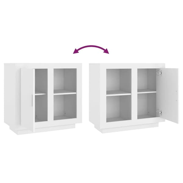 vidaXL Skänk vit 80x40x75 cm