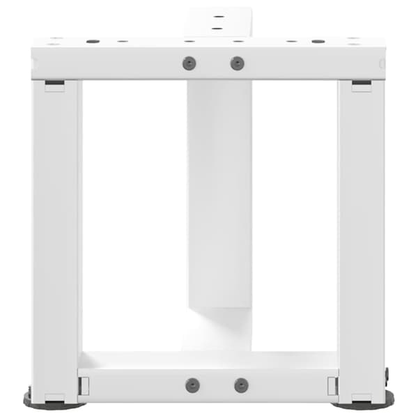 vidaXL Soffbordsben T-formade 2 st vit 30x25x(30-31) cm stål