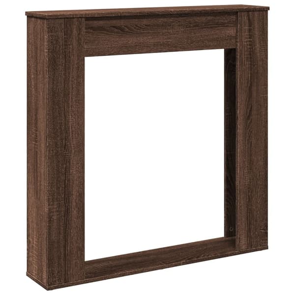 vidaXL Spiselkrans brun ek 100x20x100 cm konstruerat trä