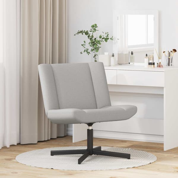 vidaXL Skrivstol Moln Grå 63 x 75 x 76 cm tyg