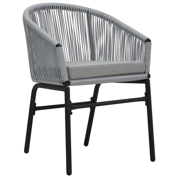 vidaXL Trädgårdsmöbelset 3 pcs Antracit Pulverlackerat stål