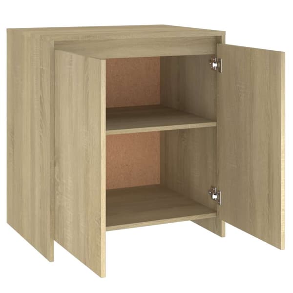 vidaXL Skjenk sonoma eik 70x41x75 cm konstruert tre