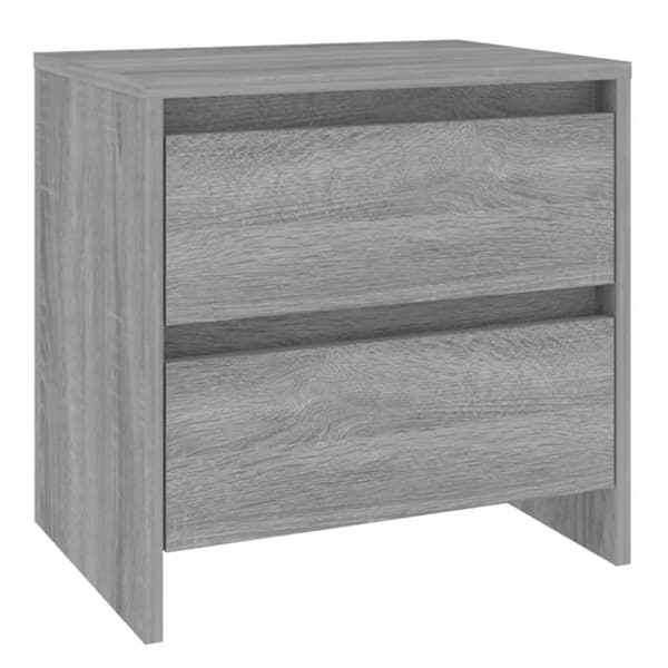 vidaXL Nattbord grå sonoma eik 45x34,5x44,5 cm sponplate