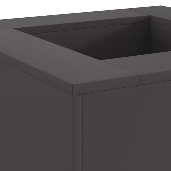 vidaXL Eldstad Svart 60 x 60 x 30 cm Stål