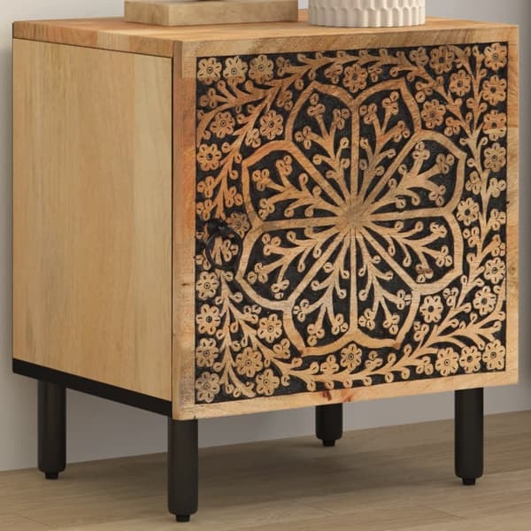 vidaXL Nattbord 40x33x46 cm heltre mango