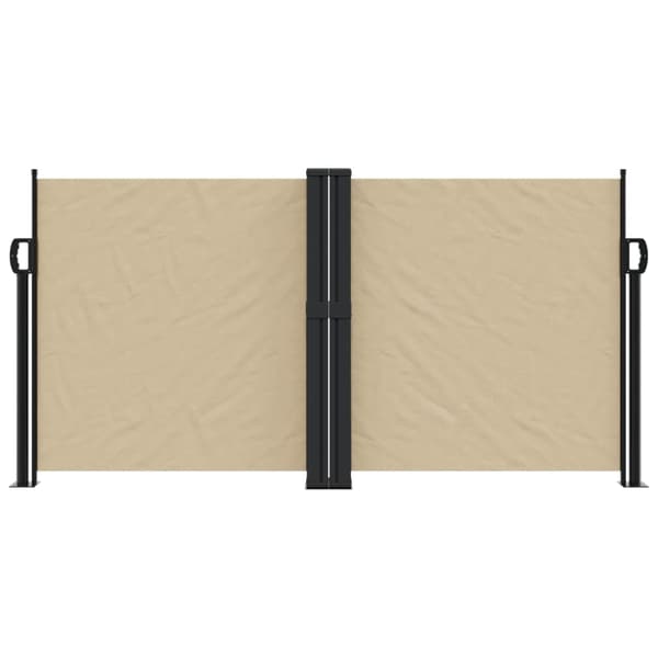 vidaXL Infällbar sidomarkis beige 120x600 cm