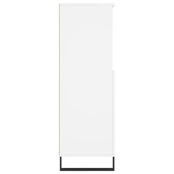 vidaXL Highboard hvit 60x36x110 cm konstruert tre