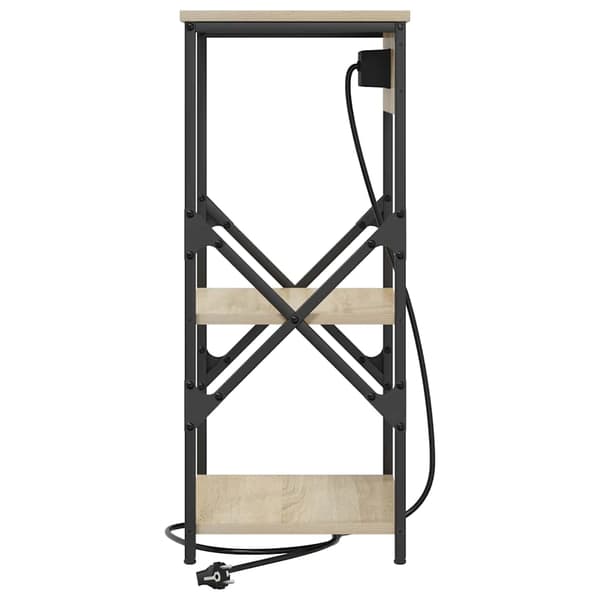 vidaXL Nattbordskap 2 pcs Sonoma eik 41 x 31 x 76 cm Konstruert tre