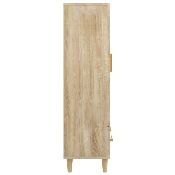 vidaXL Highboard sonoma eik 70x31x115 cm konstruert tre