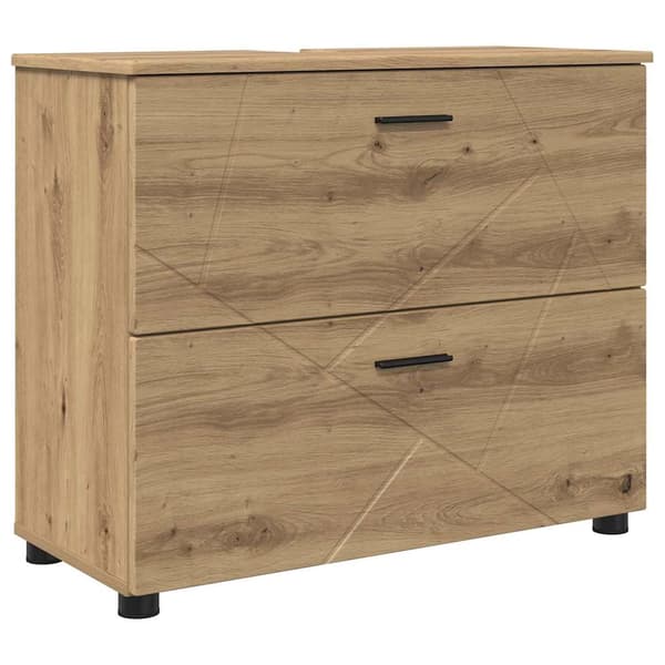 vidaXL Baderomsskap artisan eik 76.5 x 35 x 64 cm Konstruert tre