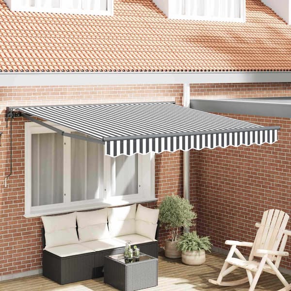 vidaXL Markiseramme Antrasitt og Hvit 350 x 250 cm