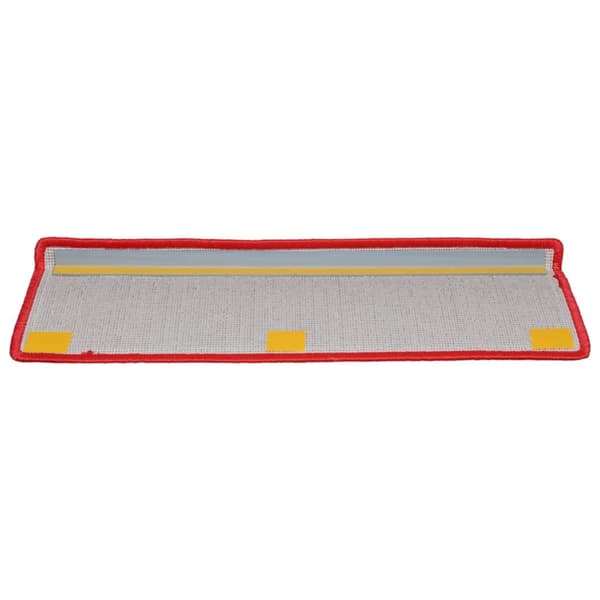 vidaXL Trappstegsmattor 10 st 65x21x4 cm röd