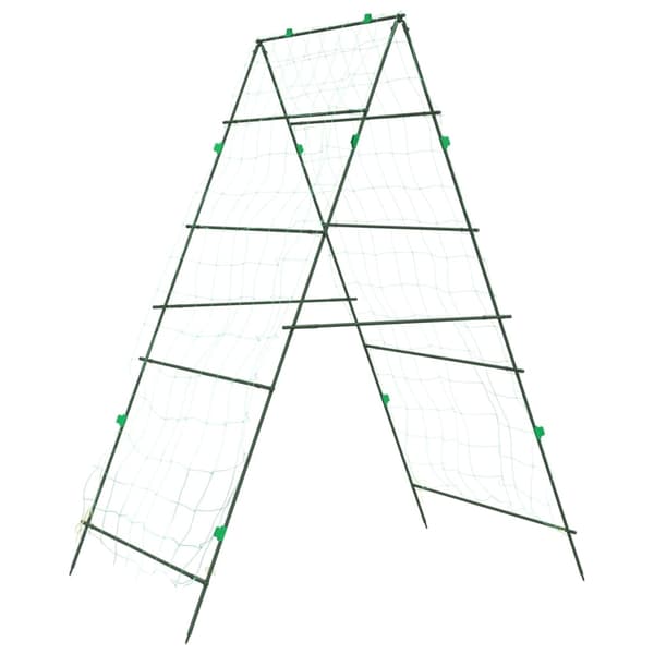 vidaXL Hageespalier for klatreplanter 2 stk A-ramme stål