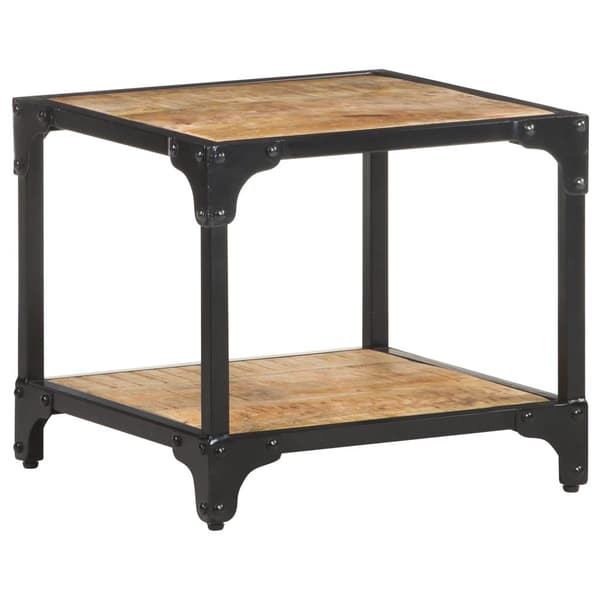 vidaXL Sofabord 40x40x36 cm grov heltre mango change2