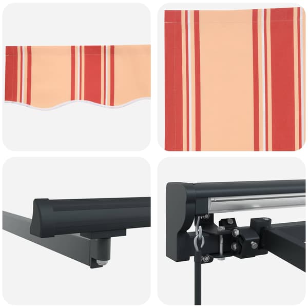 vidaXL Markisram Flerfärgsdesign 500 × 300 cm