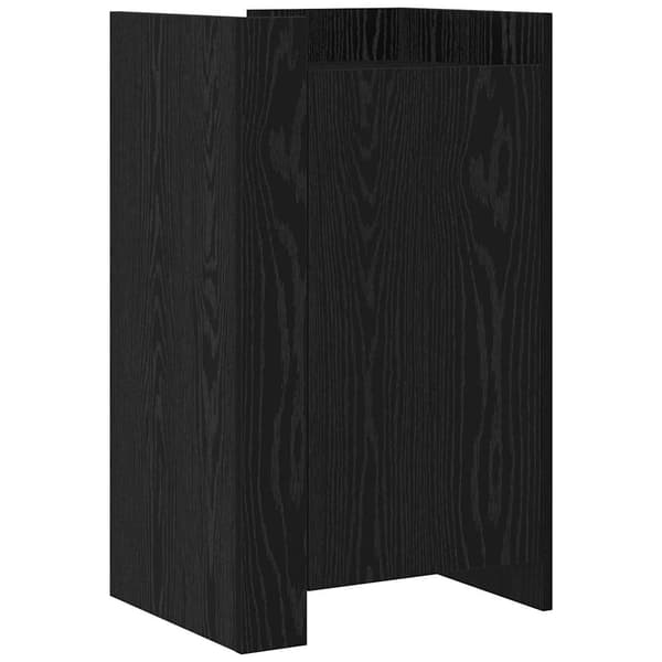 vidaXL Serviesskap Svart Eik 45 x 35 x 75 cm