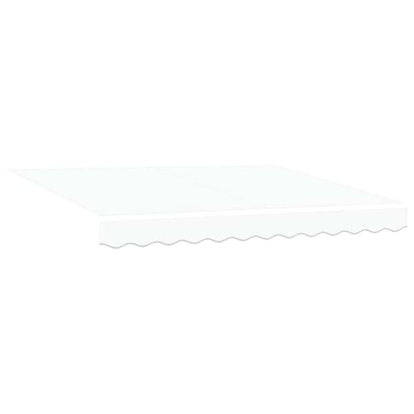 vidaXL Innvendbar Markise Hvit 350 x 250 cm Polyester og aluminium