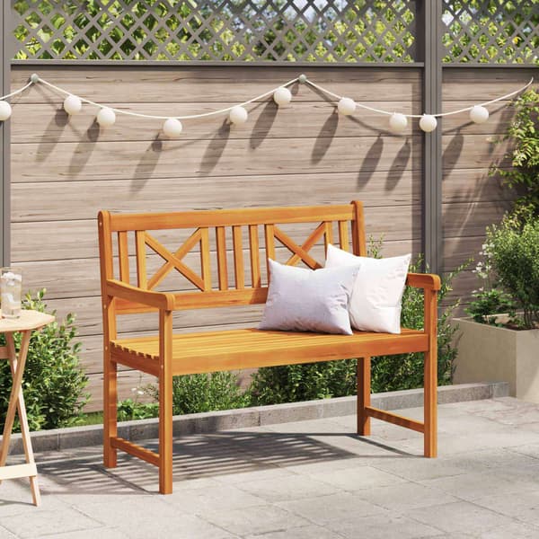 vidaXL Hagebenk Brun 110 x 56 x 90 cm Solid akasietre