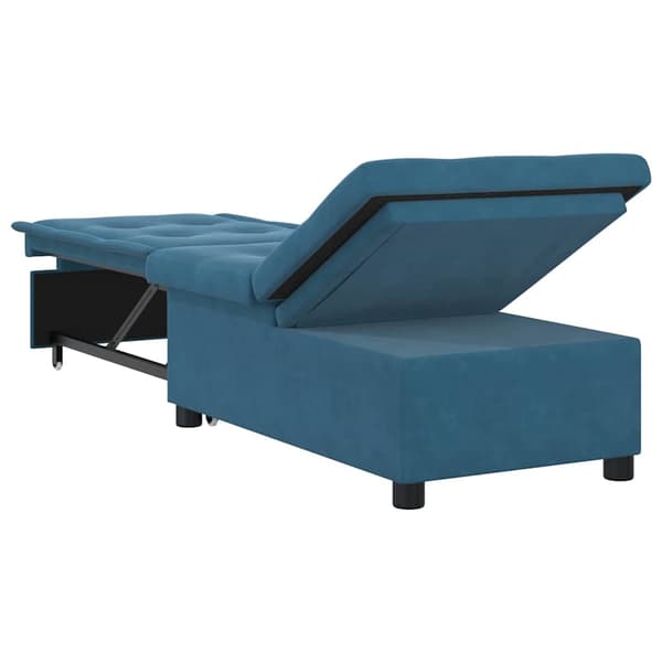 vidaXL Soffsäng Blå 194 x 67 x 82 cm Sammet