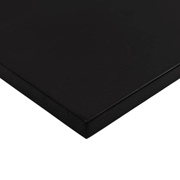 vidaXL Bordplate mørkebrun 80x50x2,5 cm rektangulær heltre eik