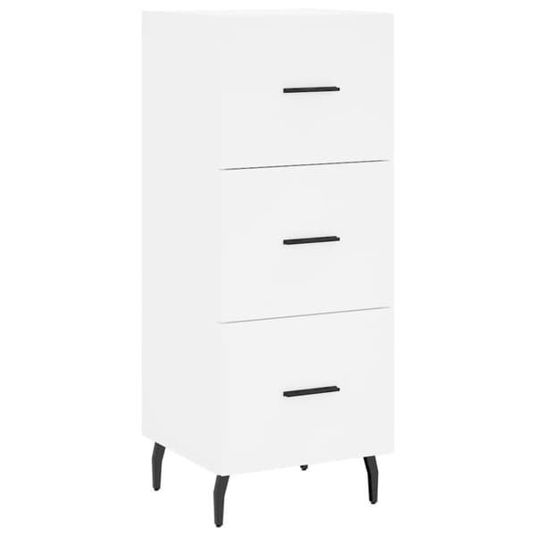 vidaXL Highboard hvit 34,5x34x180 cm konstruert tre