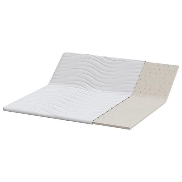 vidaXL Madrasskydd Vit 200 x 200 cm Stickad tyg