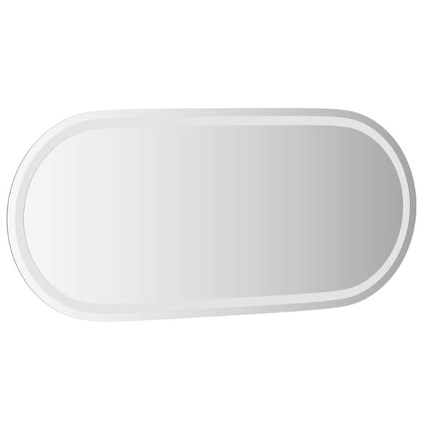 vidaXL Badrumsspegel LED 100x45 cm oval