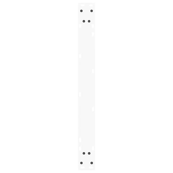 vidaXL Matbordsben V-formade 2 st vit 90x(72-73,3) cm stål