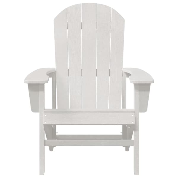 vidaXL Adirondackstol Vit 82 x 74 x 92 cm HDPE