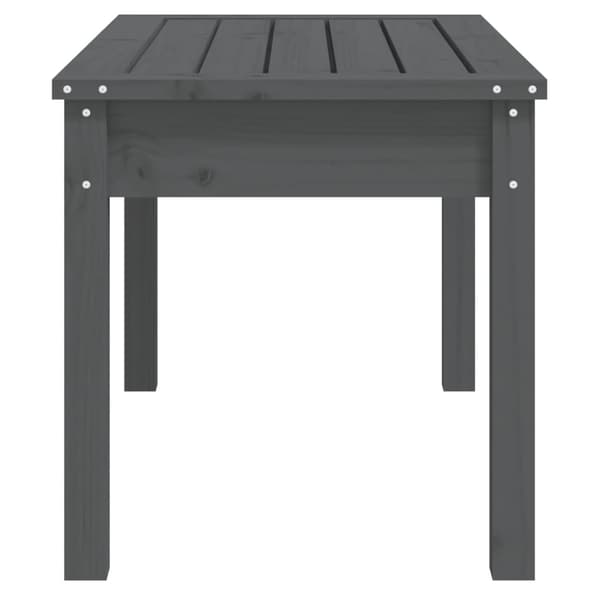 vidaXL Hagebenk grå 80x44x45 cm heltre furu