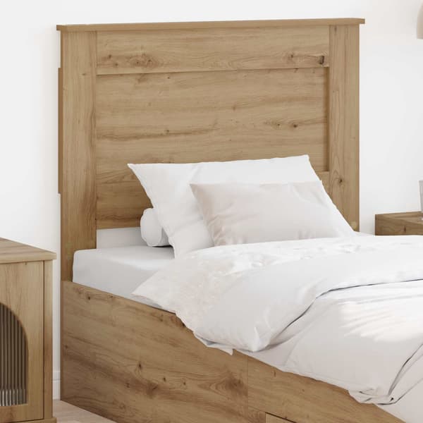 vidaXL Hodegavl med hodegjerde Artisan Eik 75 cm Konstruert tre