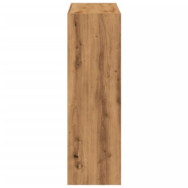 vidaXL Bokhylle artisan eik 102x32x102 cm konstruert tre