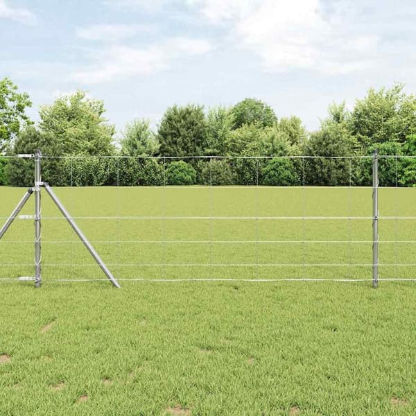 vidaXL Stängselstolpe Galvaniserad 25 x 0,8 m Stål