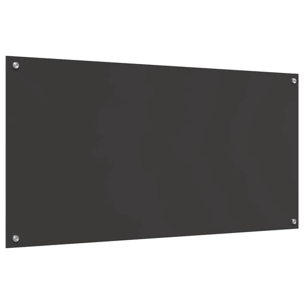 vidaXL Köksskydd Mörkgrå 120 x 60 cm härdat glas