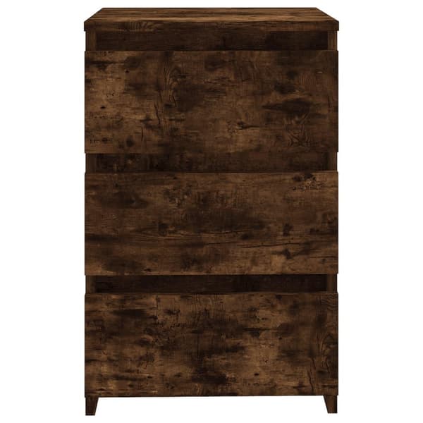 vidaXL Nattbord røkt eik 40x35x62,5 cm konstruert tre