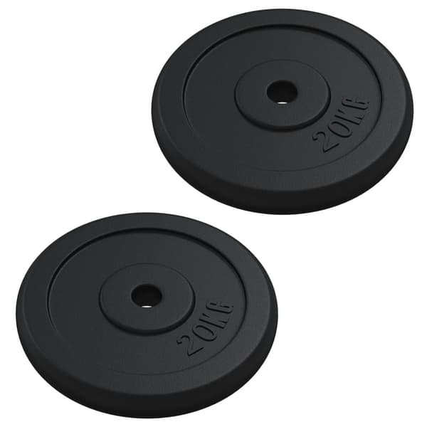 vidaXL Vektskive 40 kg støpejern