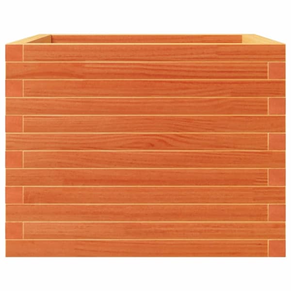vidaXL Odlingslåda vaxbrun 60x60x46 cm massiv furu