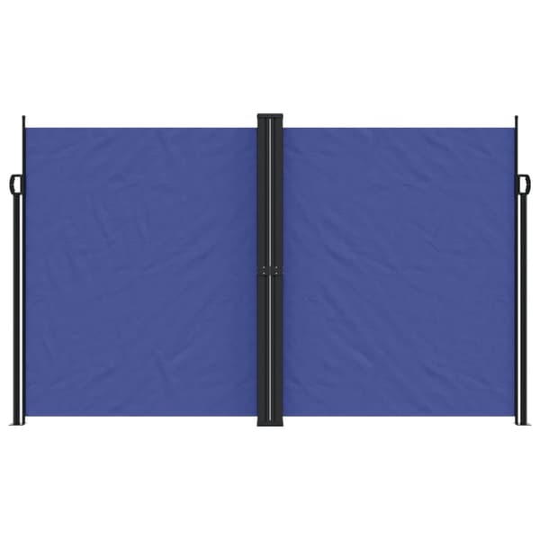 vidaXL Infällbar sidomarkis blå 200x600 cm